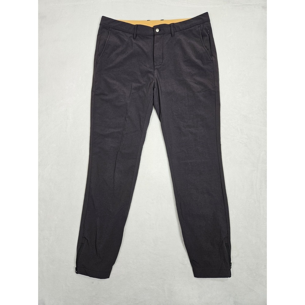 Avalon Golf Performance Stretch Ankle Zip Black Joggers Pants Men's 35x30